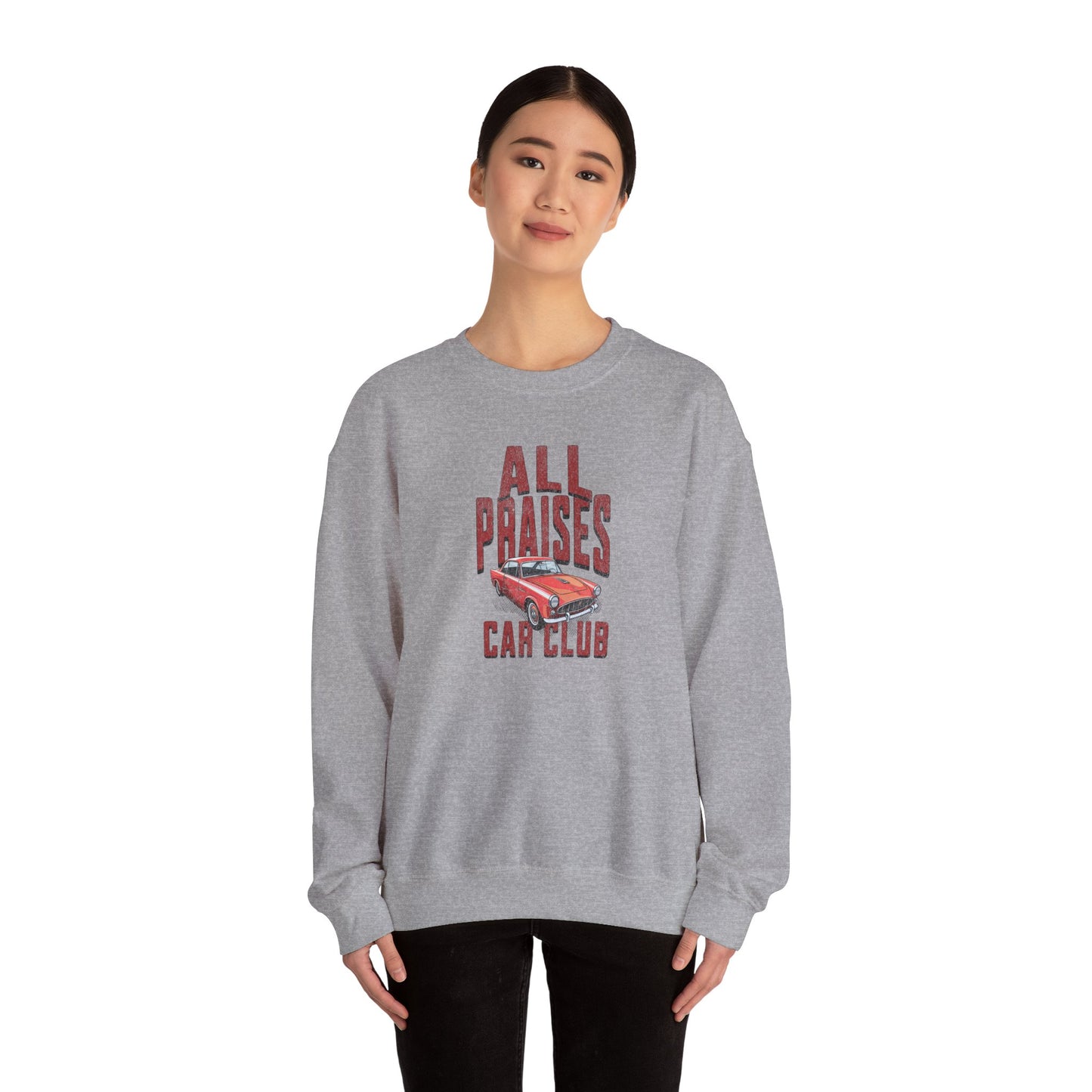 All Praises Crewneck Sweatshirt — Minimal Inspirational Pullover