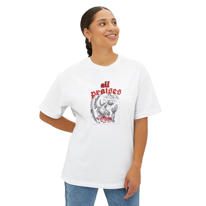 All Praises Tee — Gothic Prayer Graphic T-Shirt