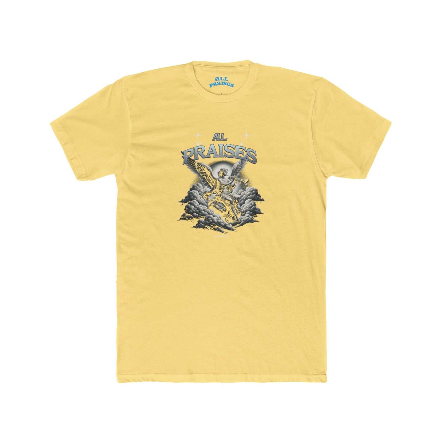 All Praises Graphic Tee — Vintage Angel Illustration