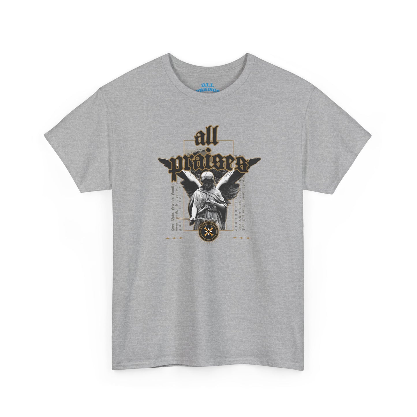 All Praises  Angel Graphic Tee – Vintage Gothic Angel T-shirt