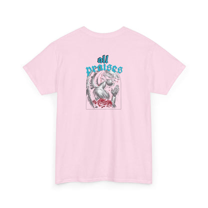 All Prayers Graphic Tee — Angel Illustration Faith Shirt