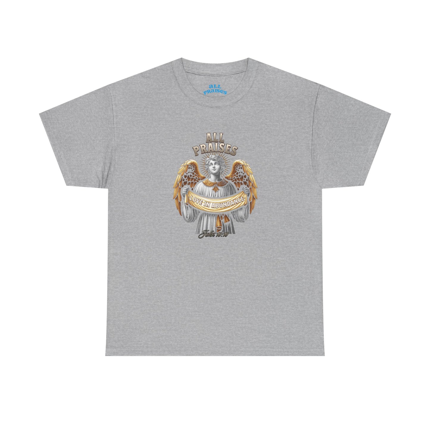 Angel Cherub Graphic Tee — "All Praises" Vintage-Inspired T-Shirt