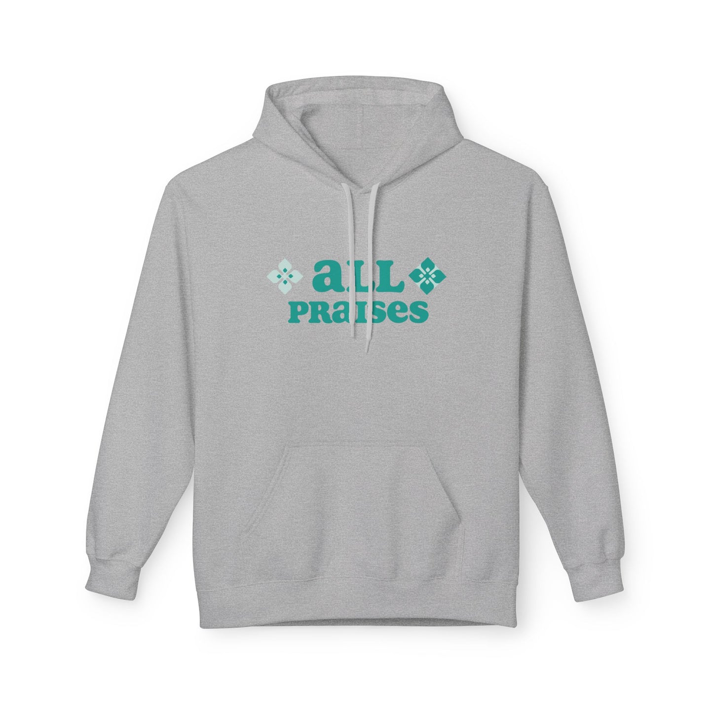 All Praises Hoodie — Retro " Living Abundantly " Graphic Pullover