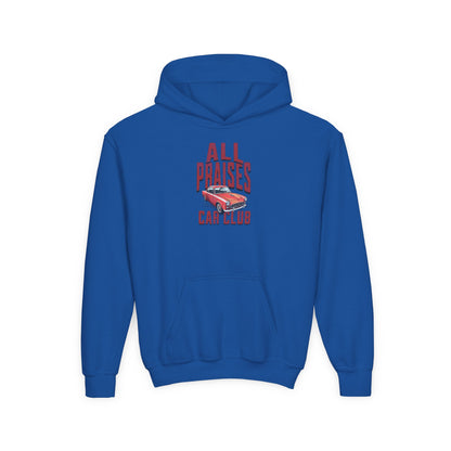 Youth Hoodie — "All Praises" Car Club Graphic Sweatshirt