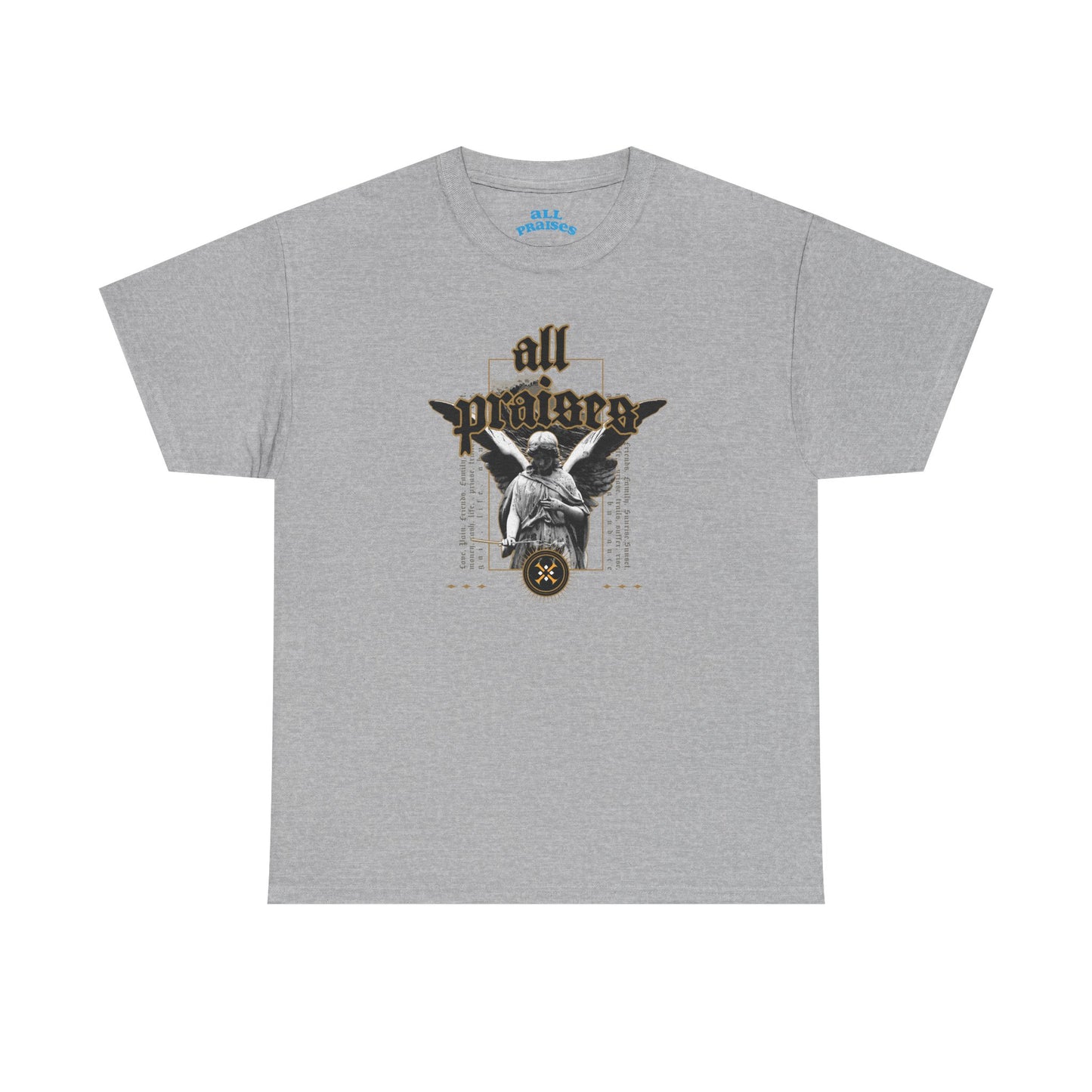 All Praises  Angel Graphic Tee – Vintage Gothic Angel T-shirt