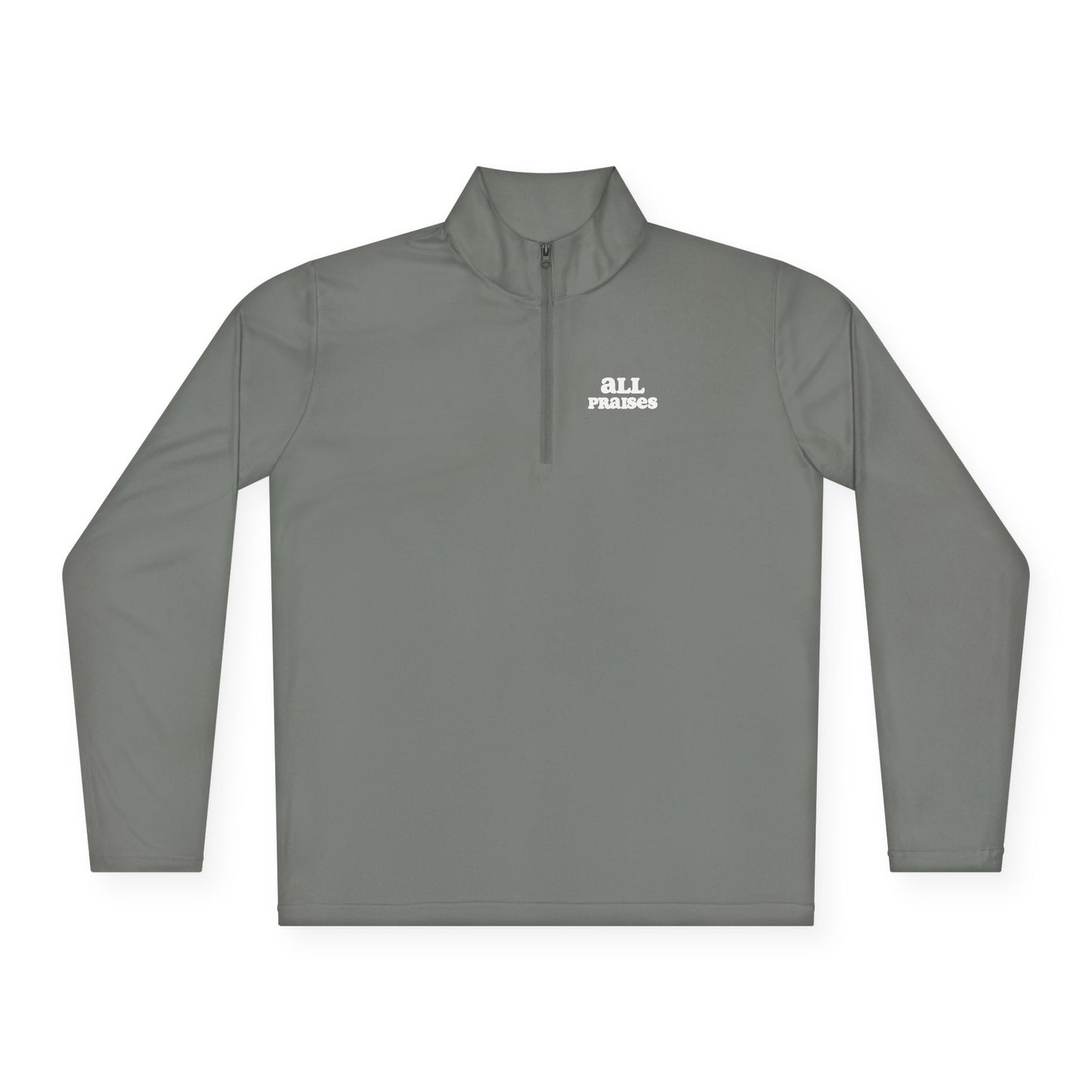 Quarter-Zip Pullover — Minimal 'All In' Logo Performance Pullover