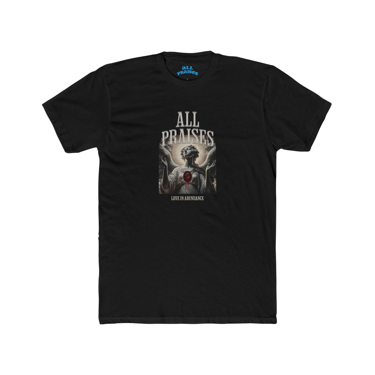 All Praises Graphic Tee — Gothic Angel Art Shirt