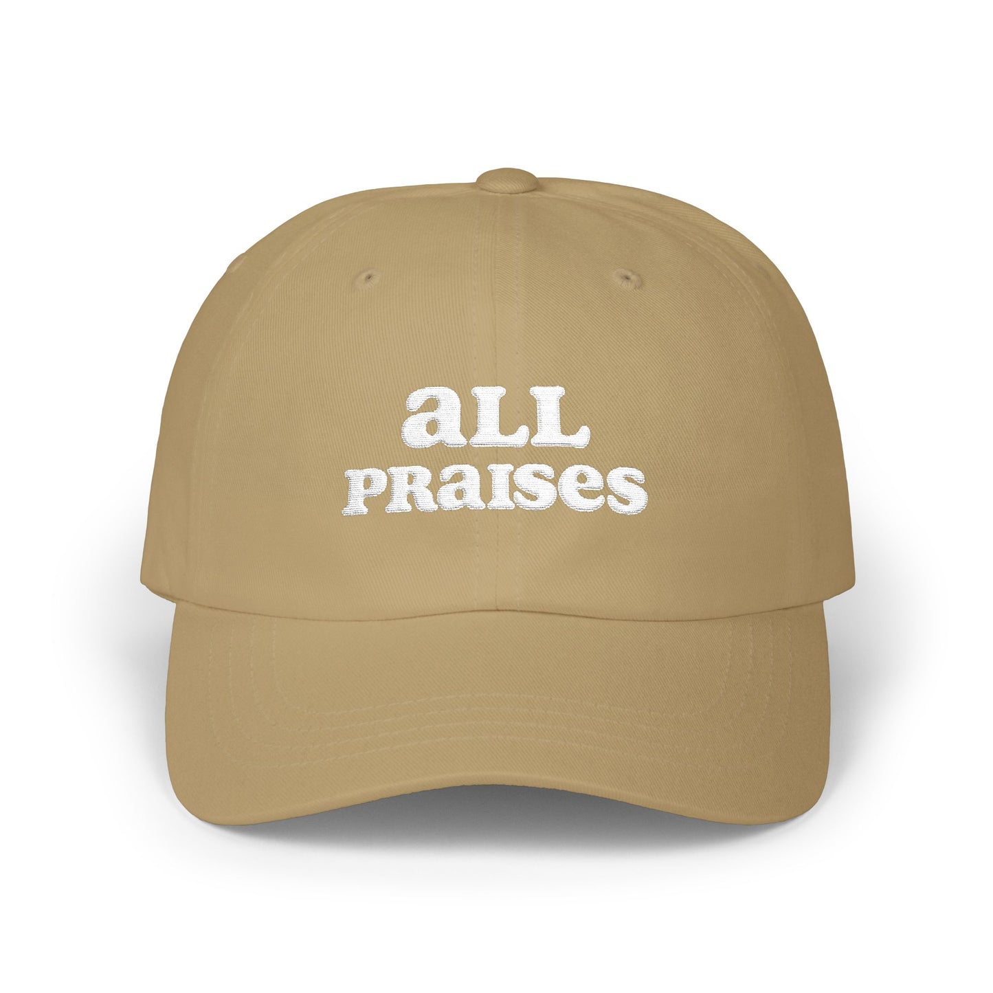 All Praises Dad Cap — Casual Faith-Based Baseball Hat for Everyday Wear