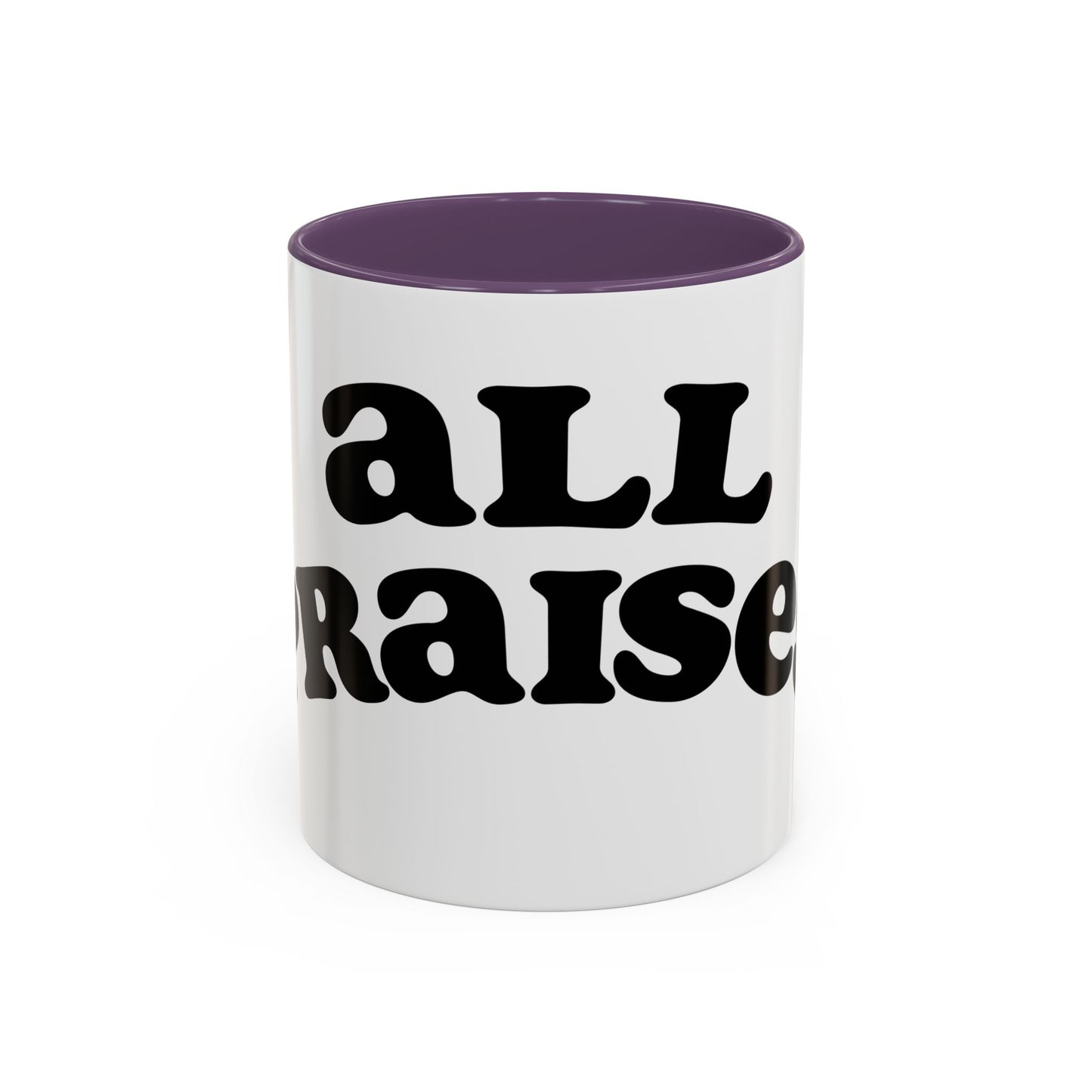 Coffee Mug — 'All Praises' Retro Script Accent Mug