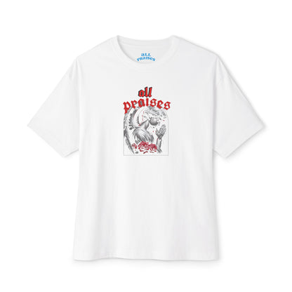 All Praises Tee — Gothic Prayer Graphic T-Shirt