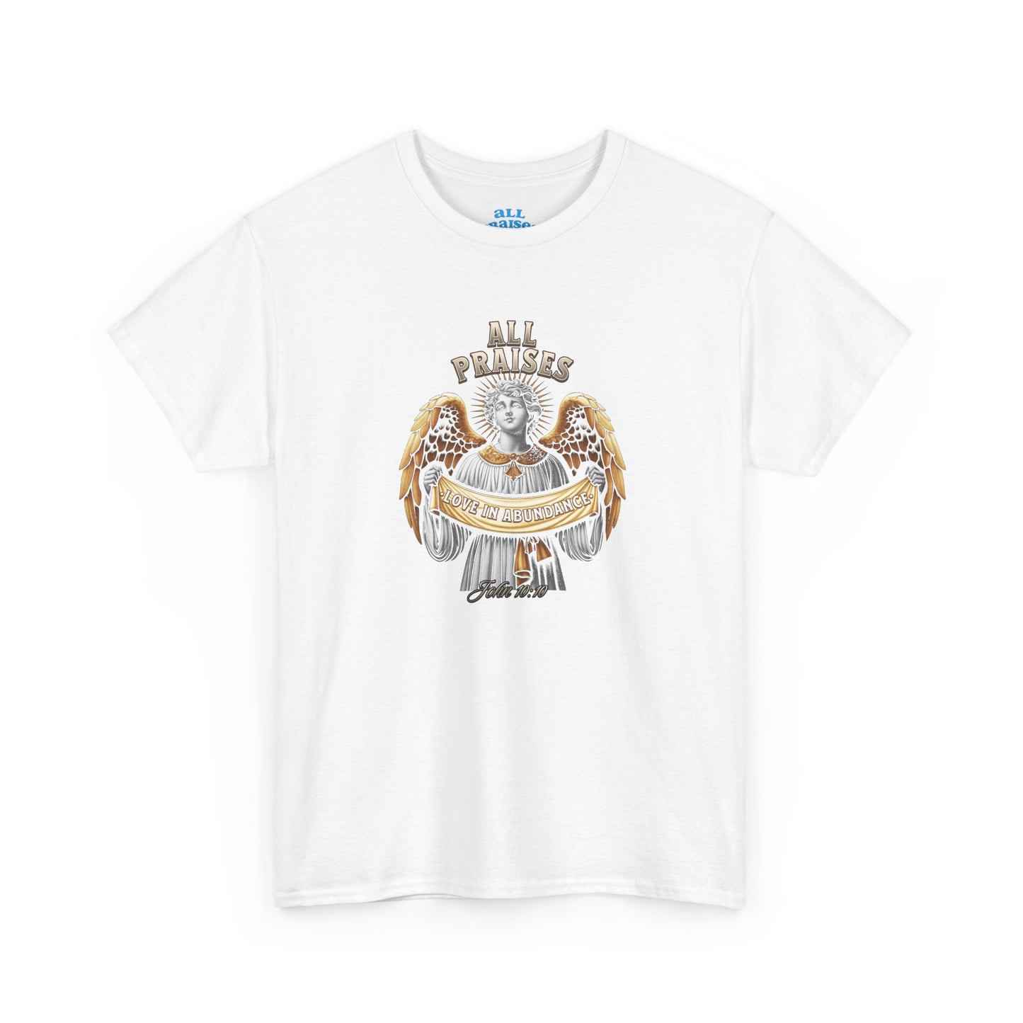 Angel Cherub Graphic Tee — "All Praises" Vintage-Inspired T-Shirt