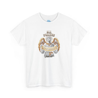 Angel Cherub Graphic Tee — "All Praises" Vintage-Inspired T-Shirt