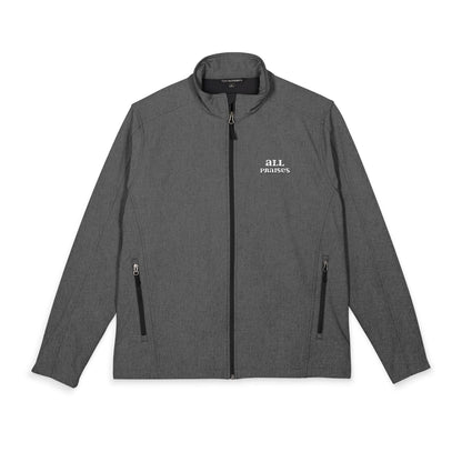 Embroidered Men's Soft Shell Jacket – Minimal Logo Windbreaker