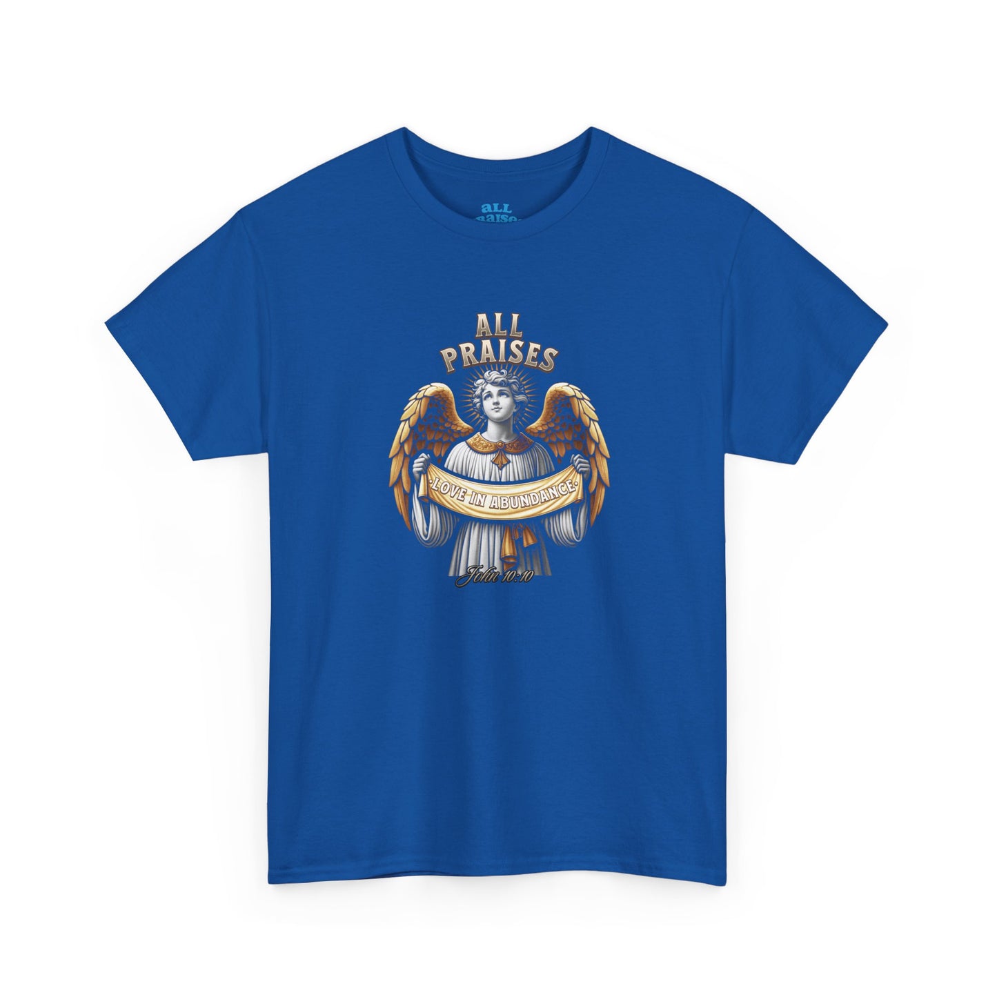 Angel Cherub Graphic Tee — "All Praises" Vintage-Inspired T-Shirt