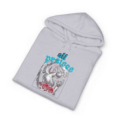 Hoodie — 'All Praises' Angel Graphic Pullover