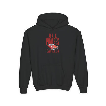 Youth Hoodie — "All Praises" Car Club Graphic Sweatshirt