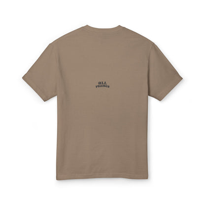 Floral Geometric Tee — 'All Praises' Cotton Graphic T-Shirt