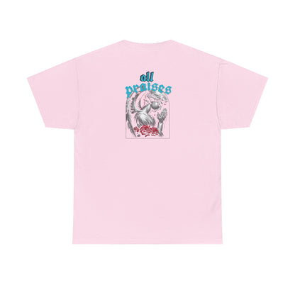 All Prayers Graphic Tee — Angel Illustration Faith Shirt