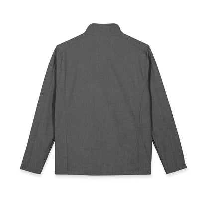 Embroidered Men's Soft Shell Jacket – Minimal Logo Windbreaker