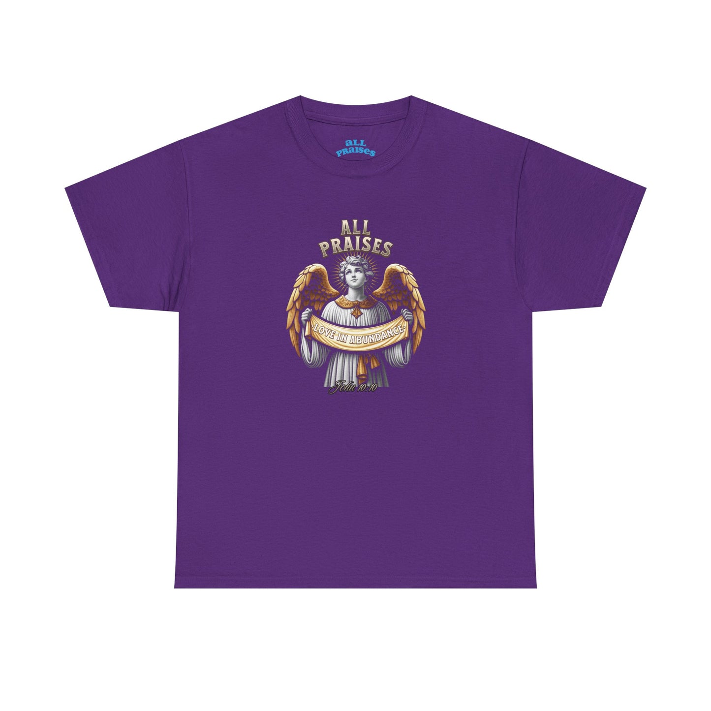 Angel Cherub Graphic Tee — "All Praises" Vintage-Inspired T-Shirt
