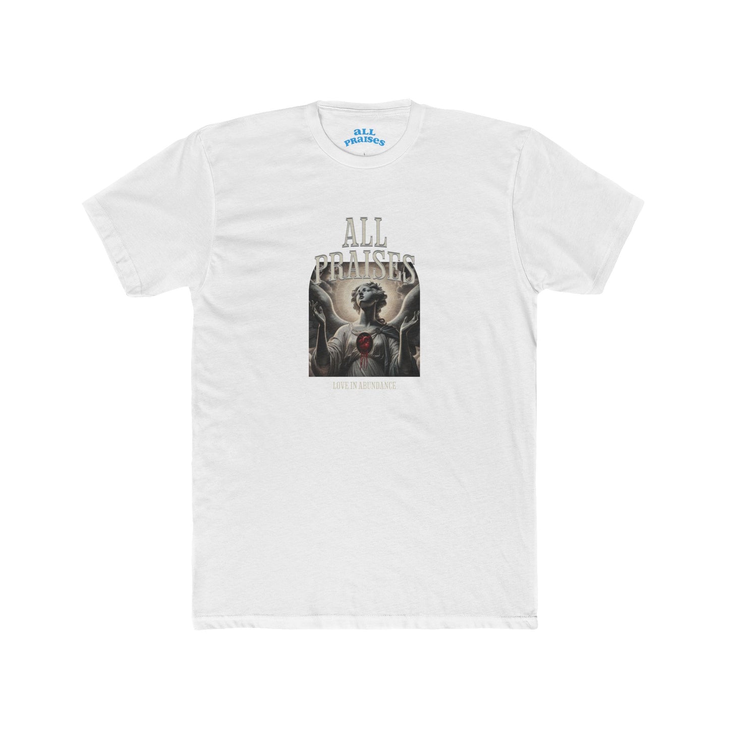 All Praises Graphic Tee — Gothic Angel Art Shirt