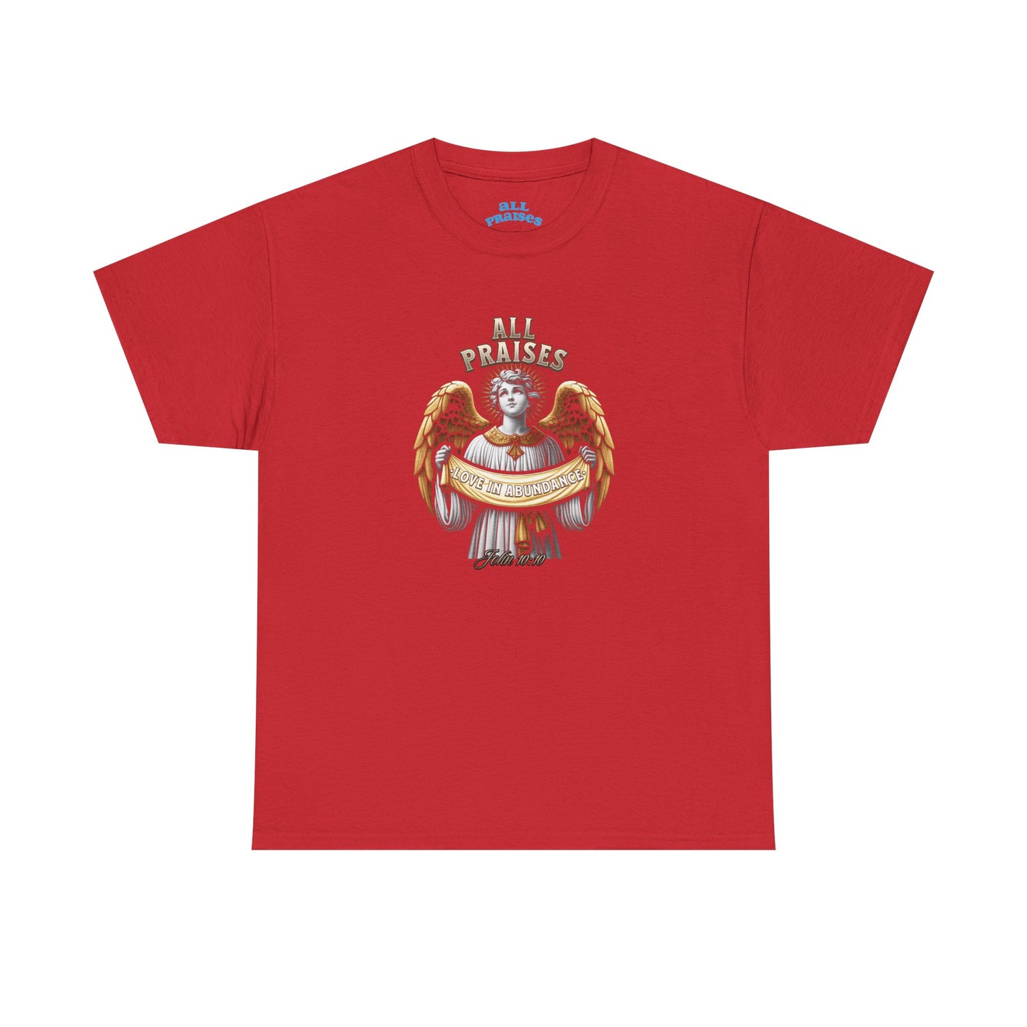 Angel Cherub Graphic Tee — "All Praises" Vintage-Inspired T-Shirt