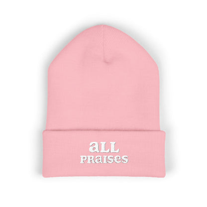 All Praises Embroidered Cuffed Beanie