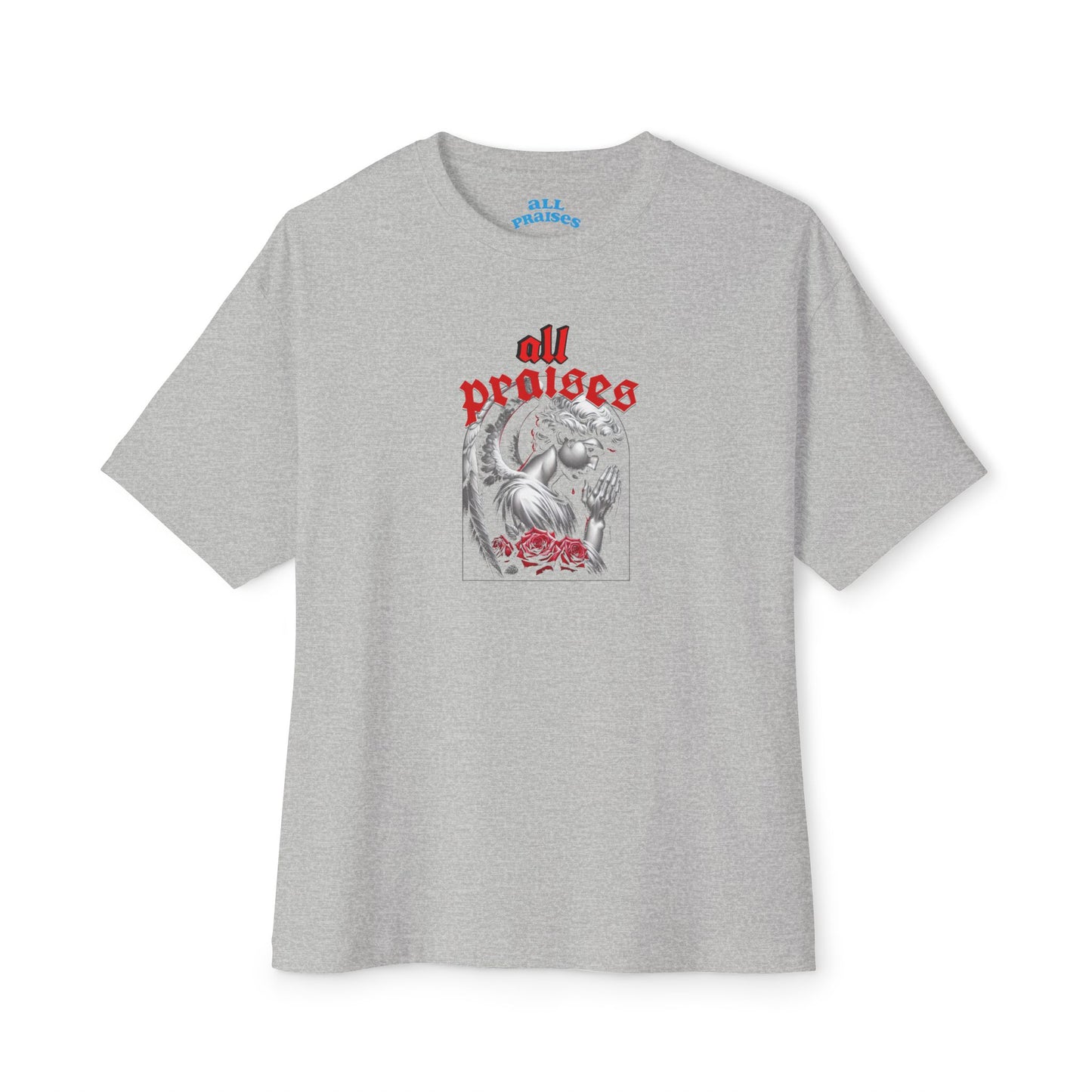 All Praises Tee — Gothic Prayer Graphic T-Shirt