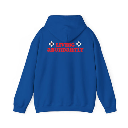 All Praises " Living Abundantly"  Heavy Blend™ Hooded Sweatshirt