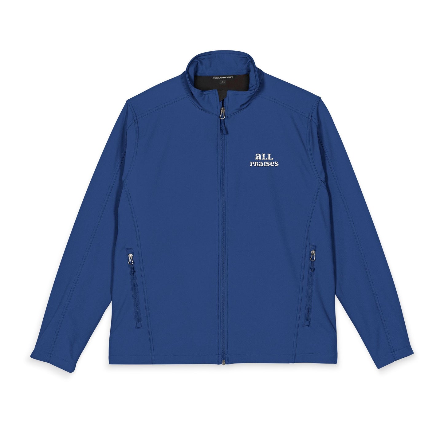 Embroidered Men's Soft Shell Jacket – Minimal Logo Windbreaker