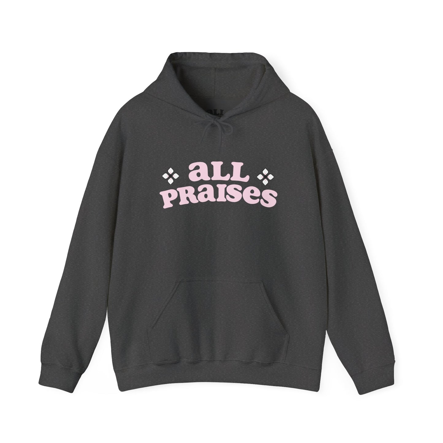 All Praises Hoodie — Pastel Pink Faith Graphic Hooded Sweatshirt