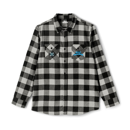 All Praise Buffalo Plaid Flannel Shirt — Angel Graphic Back
