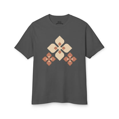 Floral Geometric Tee — 'All Praises' Cotton Graphic T-Shirt