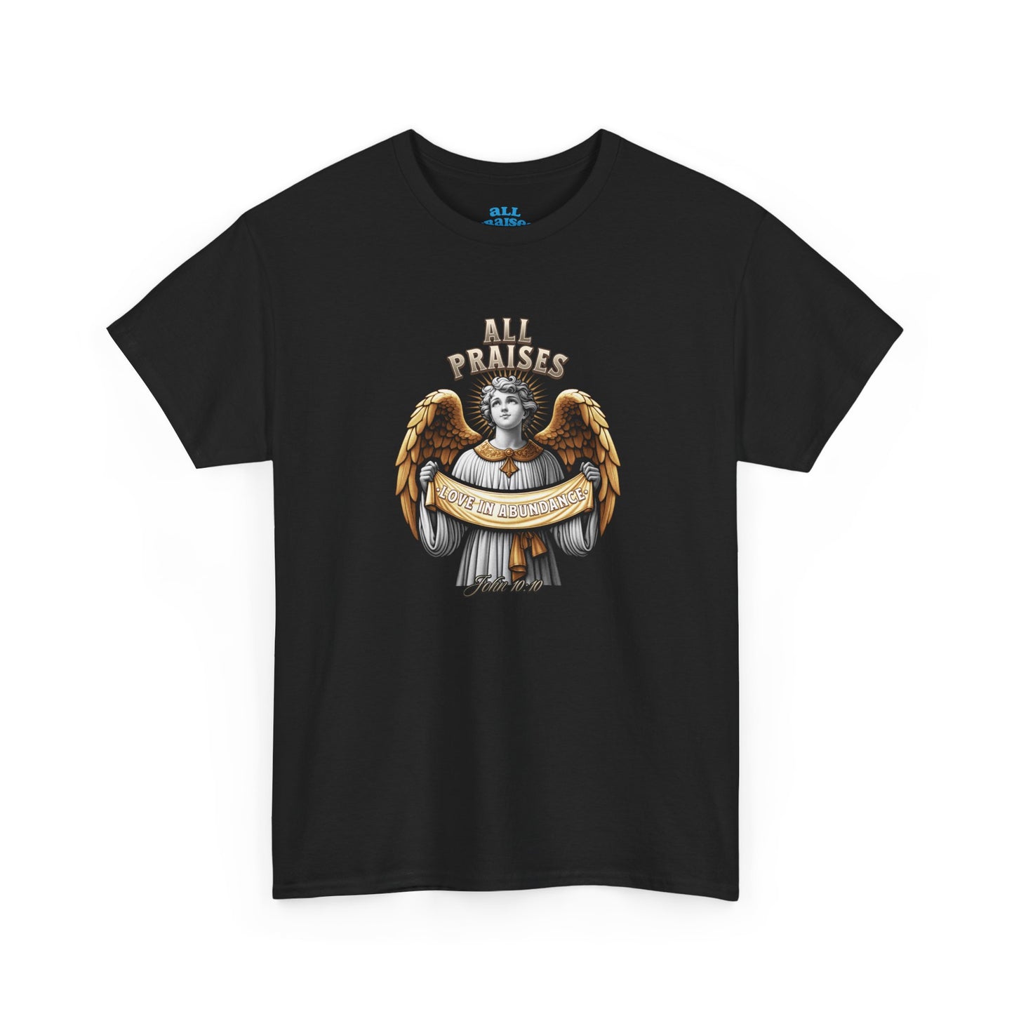 Angel Cherub Graphic Tee — "All Praises" Vintage-Inspired T-Shirt