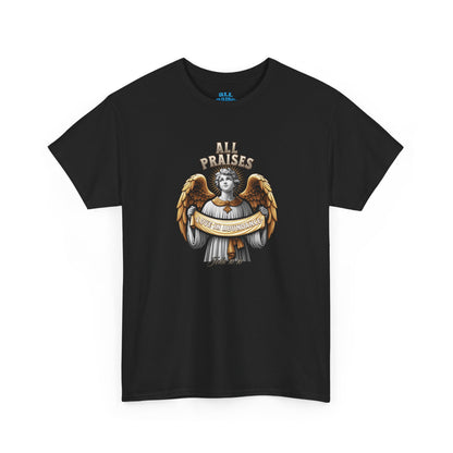 Angel Cherub Graphic Tee — "All Praises" Vintage-Inspired T-Shirt