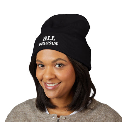 All Praises Embroidered Cuffed Beanie