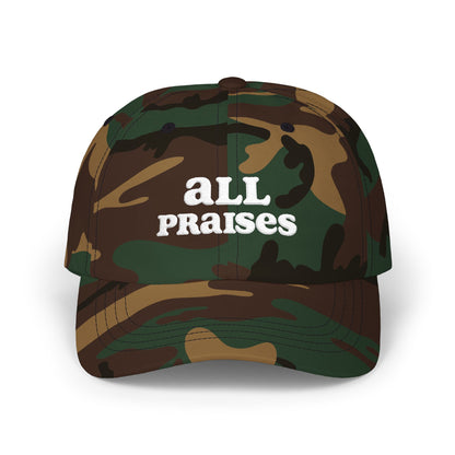 All Praises Dad Cap — Casual Faith-Based Baseball Hat for Everyday Wear