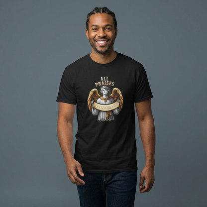 Angel Cherub Graphic Tee — "All Praises" Vintage-Inspired T-Shirt