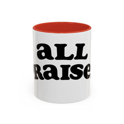 Coffee Mug — 'All Praises' Retro Script Accent Mug