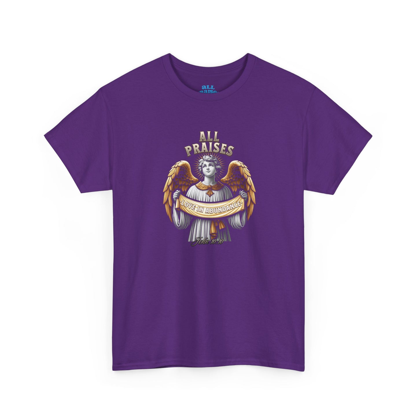Angel Cherub Graphic Tee — "All Praises" Vintage-Inspired T-Shirt