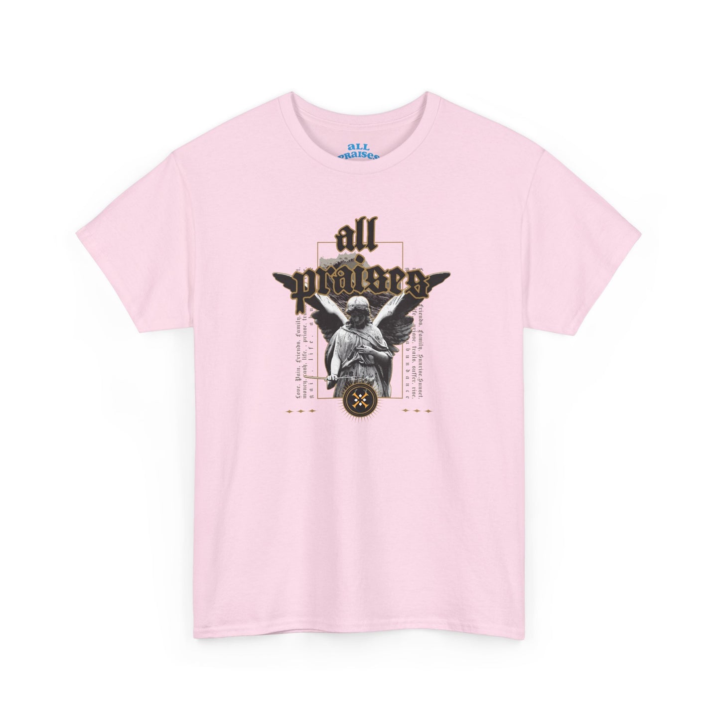 All Praises  Angel Graphic Tee – Vintage Gothic Angel T-shirt