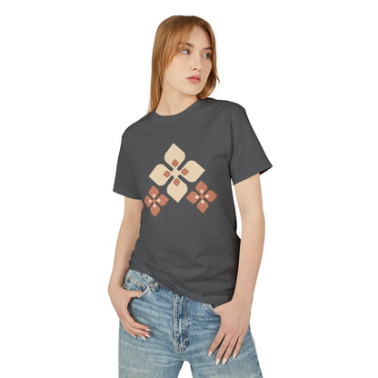Floral Geometric Tee — 'All Praises' Cotton Graphic T-Shirt