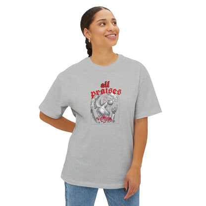 All Praises Tee — Gothic Prayer Graphic T-Shirt