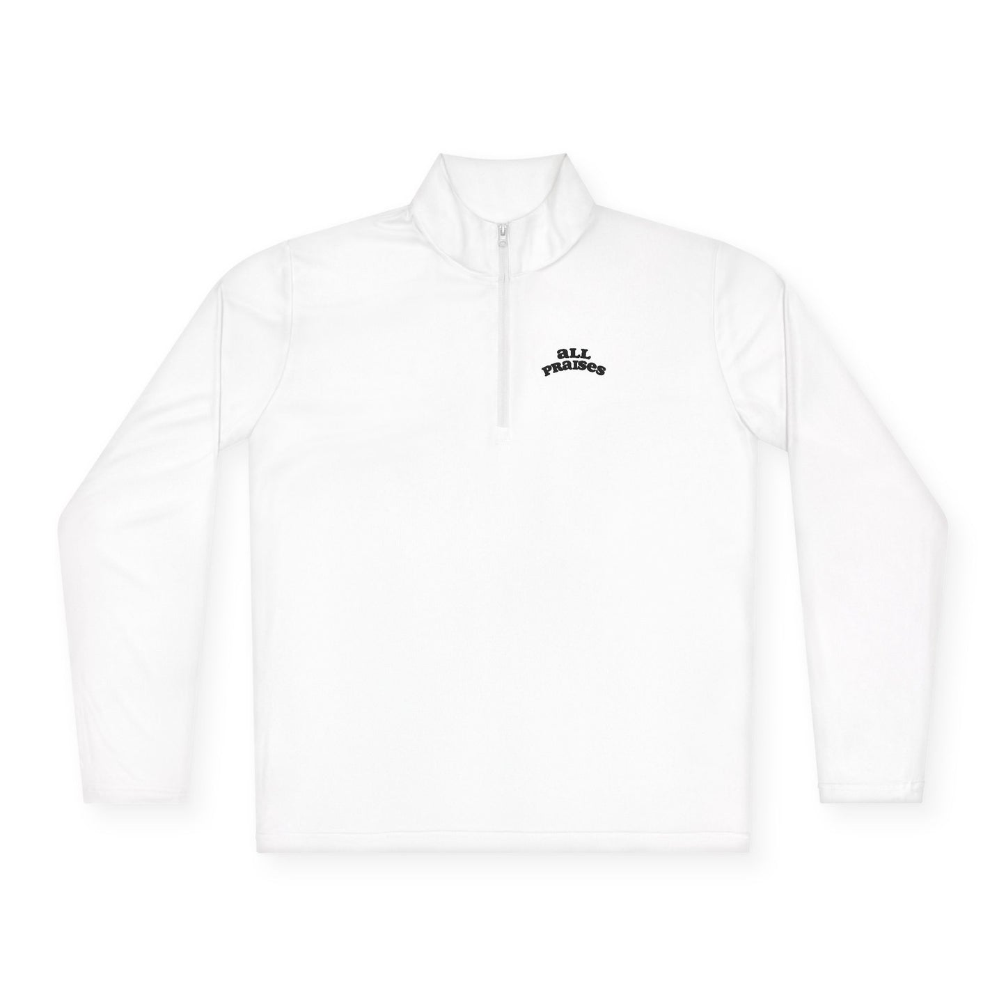 Quarter-Zip Pullover — Minimal 'All Teachers' Chest Logo, Lightweight School Staff Pullover