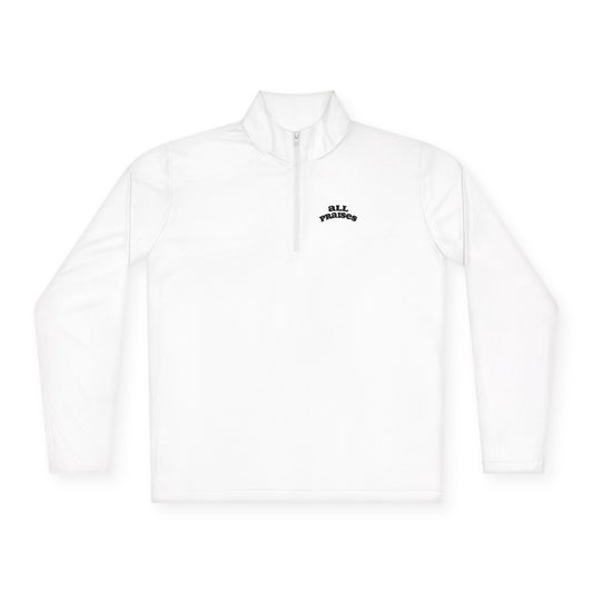 Quarter-Zip Pullover — Minimal 'All Teachers' Chest Logo, Lightweight School Staff Pullover
