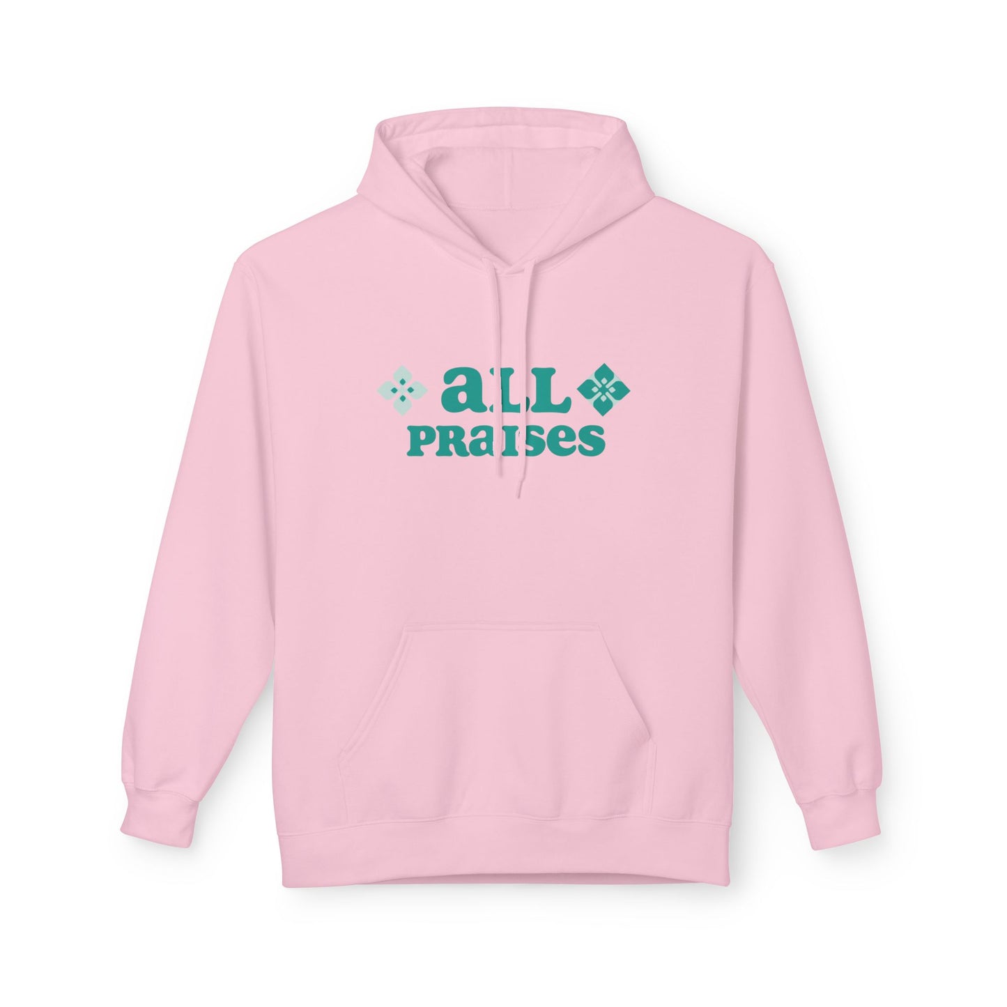 All Praises Hoodie — Retro " Living Abundantly " Graphic Pullover