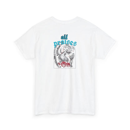 All Prayers Graphic Tee — Angel Illustration Faith Shirt