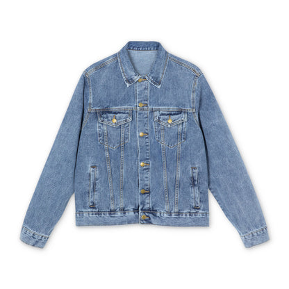Denim Jacket — 'All Promises' Angel Back Patch Vintage-Style Men's Jacket