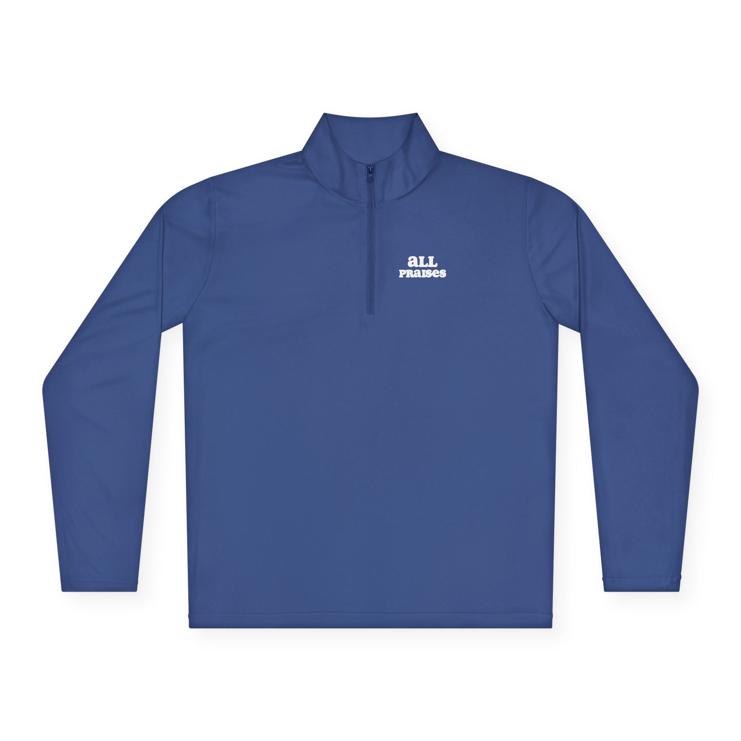 Quarter-Zip Pullover — Minimal 'All In' Logo Performance Pullover