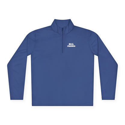Quarter-Zip Pullover — Minimal 'All In' Logo Performance Pullover